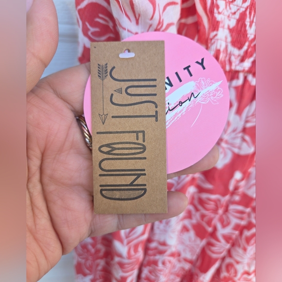 Maternity Floral Pink Dress - Picture 5 of 5